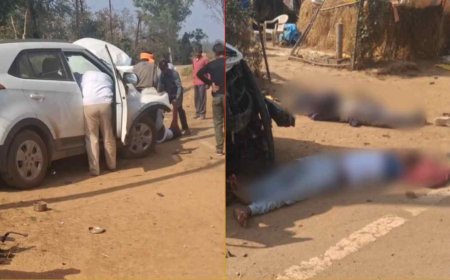 बालाघाट में भीषण सड़क हादसा: तेज रफ्तार कार ने बाइक को मारी टक्कर, दो युवकों की दर्दनाक मौत